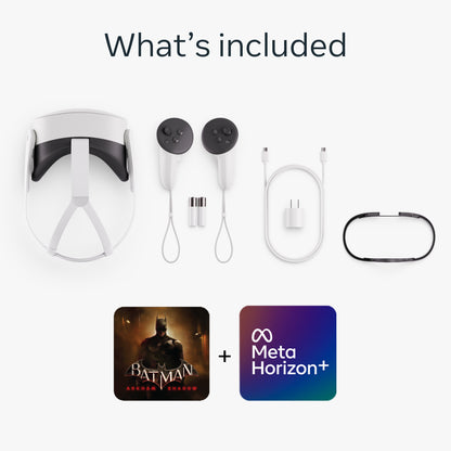 3S 128 GB - Get Batman: Arkham Shadow and 3-Month Trial of Meta Horizon+ Included - All-In-One Headset