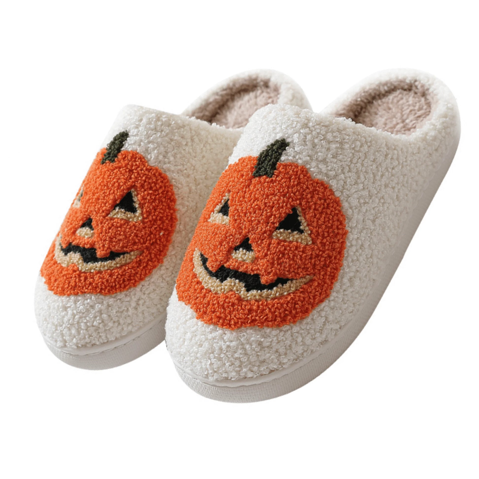 Halloween Slippers for Women Perfect Soft Plush Comfy Warm Slip-On Cute Womens Slippers Indoor Fluffy House Slippers for Women and Men Non-Slip Fuzzy Flat Slides