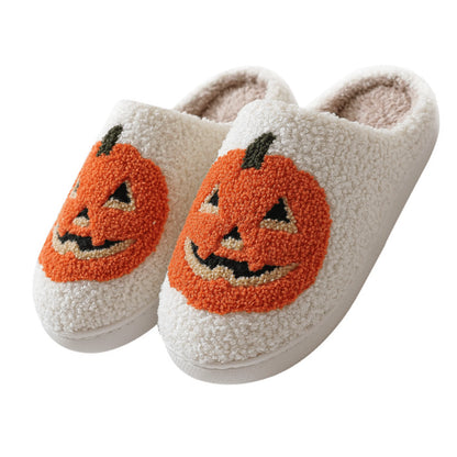 Halloween Slippers for Women Perfect Soft Plush Comfy Warm Slip-On Cute Womens Slippers Indoor Fluffy House Slippers for Women and Men Non-Slip Fuzzy Flat Slides